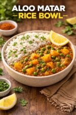 Aloo Matar Rice Bowl