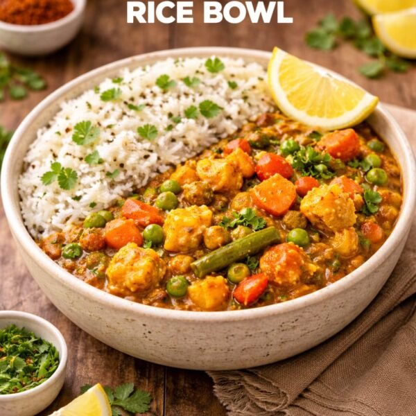 Mix Veg Curry Rice Bowl