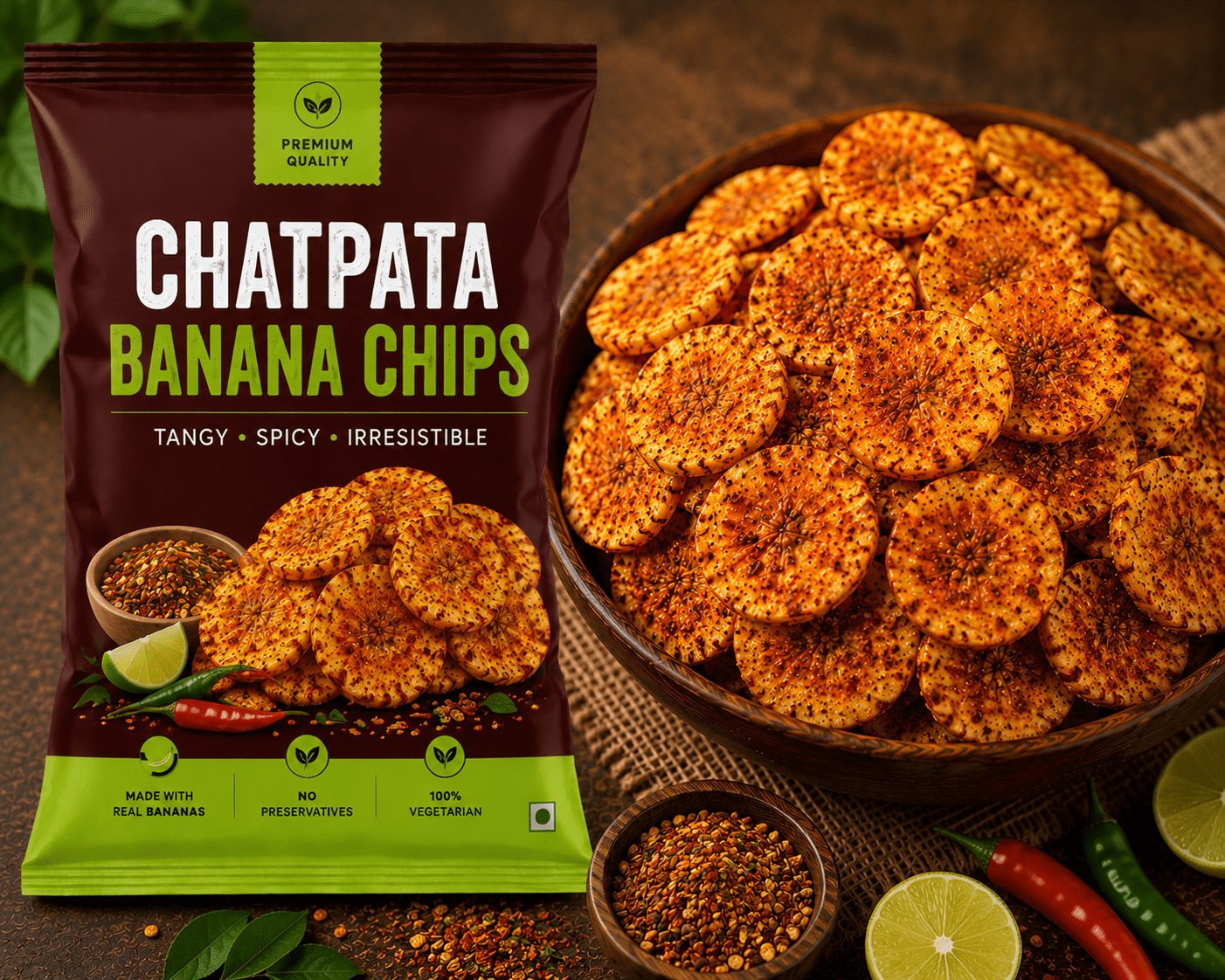 Chatpata Banana Chips - Image 1