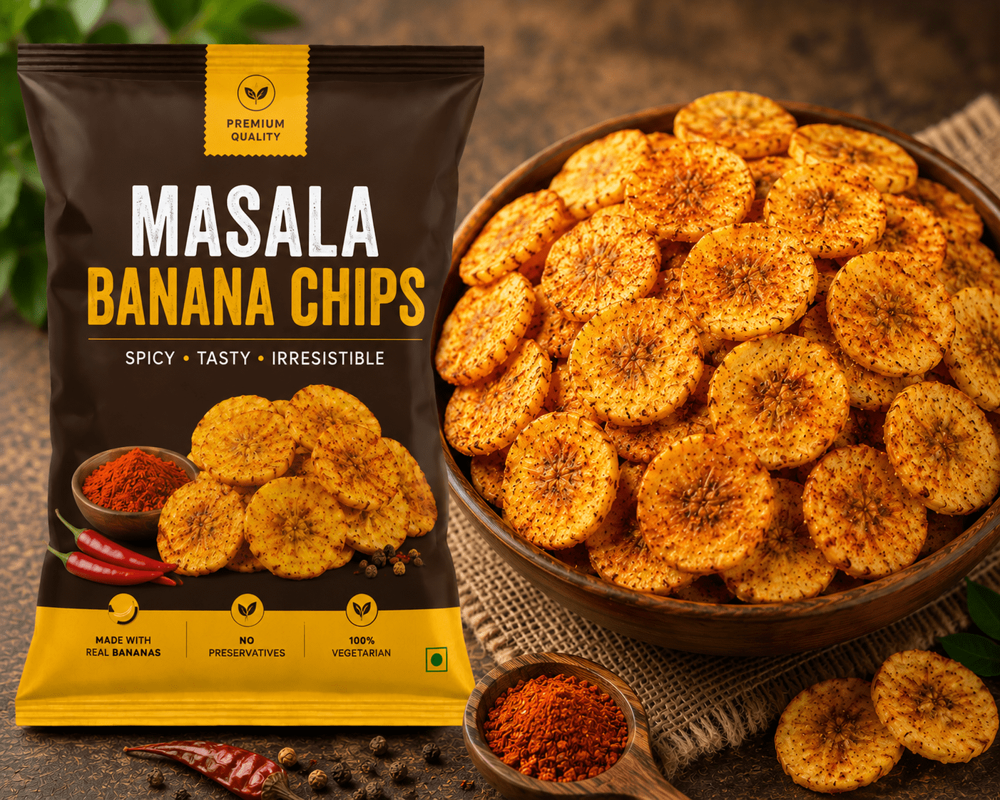 Masala Banana Chips - Image 1