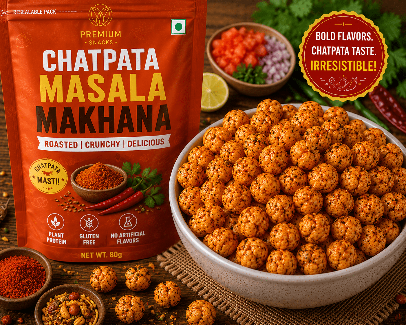 Chatpata Masala Makhana - Image 1