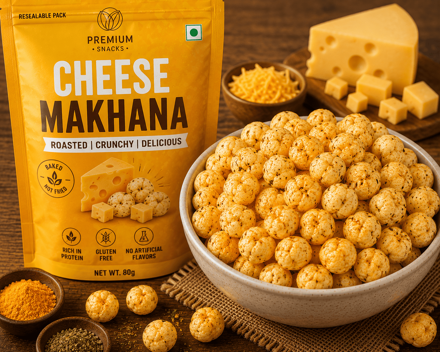 Cheese Makhana - Image 1
